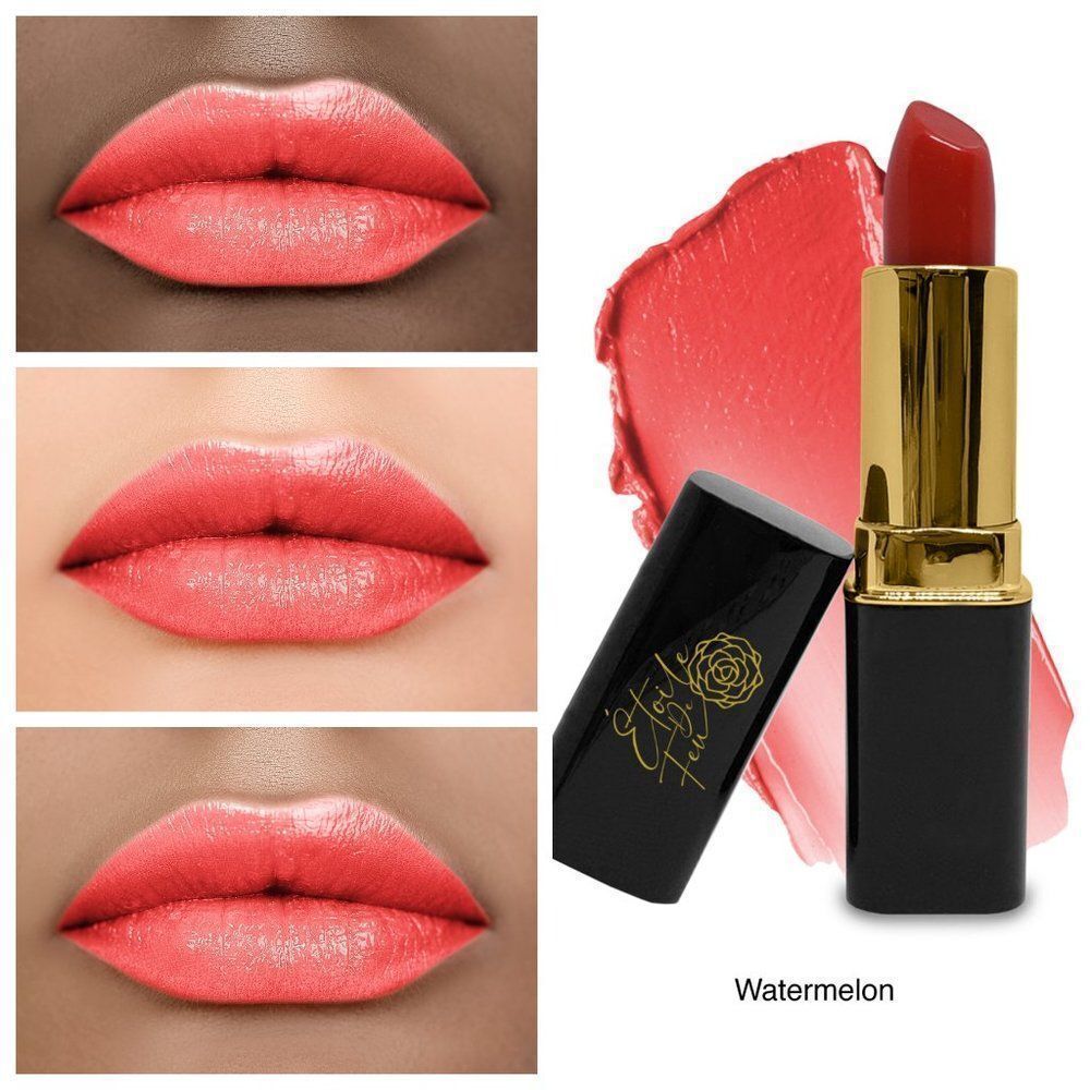 Kiss Tint Lipstick, Watermelon: Hydrating Nourishing Vegan Cruelty Free Lip Balm